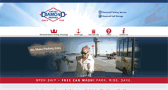 Desktop Screenshot of diamondairportparking.com