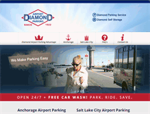 Tablet Screenshot of diamondairportparking.com